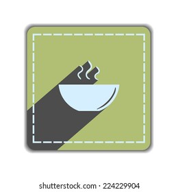 icon of the plate for soup