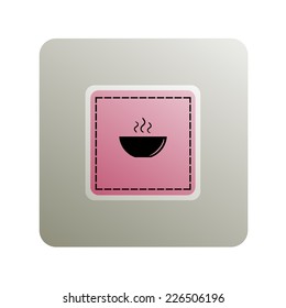 icon of the plate for soup