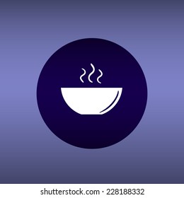 icon of the plate for soup