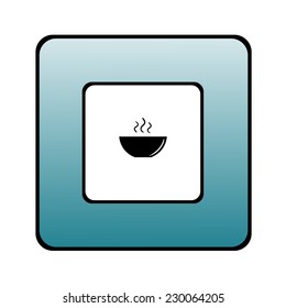 icon of the plate for soup