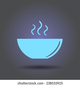 icon of the plate for soup
