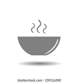 icon of the plate for soup