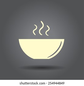 icon of the plate for soup