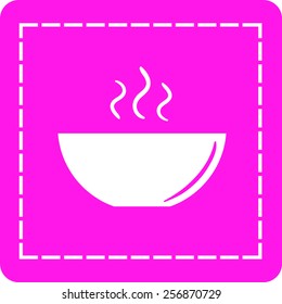 icon of the plate for soup