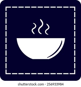 icon of the plate for soup