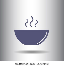 icon of the plate for soup