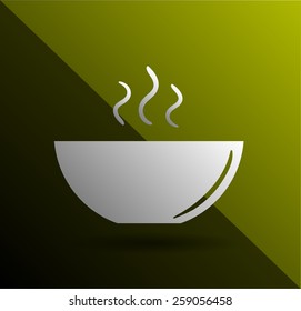 icon of the plate for soup