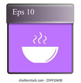 icon of the plate for soup