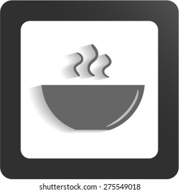 icon of the plate for soup