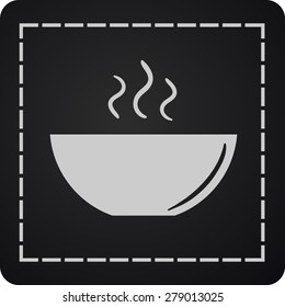 icon of the plate for soup
