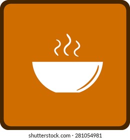 icon of the plate for soup