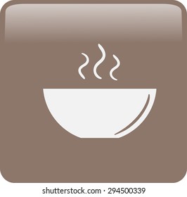icon of the plate for soup