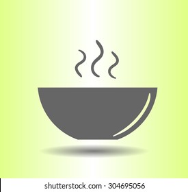 icon of the plate for soup