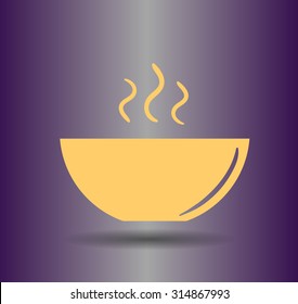 icon of the plate for soup