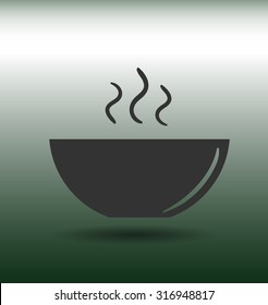 icon of the plate for soup