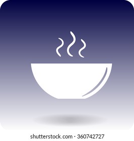 icon of the plate for soup