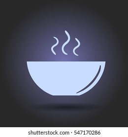 icon of the plate for soup