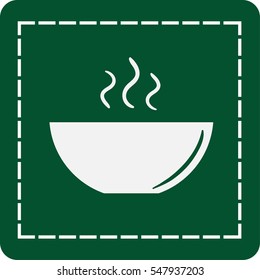 icon of the plate for soup
