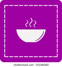 icon of the plate for soup