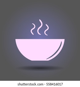 icon of the plate for soup