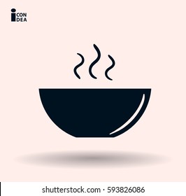 icon of the plate for soup