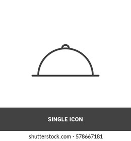 Icon platter serving Single Icon Graphic Design