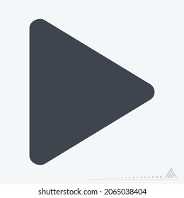 Reproducción de iconos - Estilo de glifo - Ilustración simple, trazo editable, vector de plantilla de diseño, Buena para impresiones, afiches, anuncios, anuncios, gráficos de información, etc.