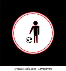 Icon play soccer