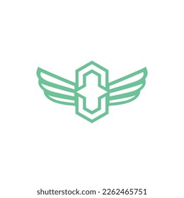 icon for players logo with zero wings design, graphic, minimalist.logo