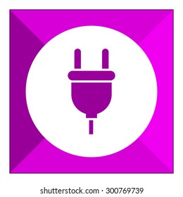 Icon of plug with cord