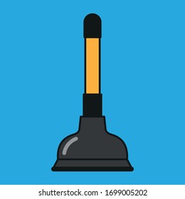 Icon of the plunger. Simple flat vector illustration.