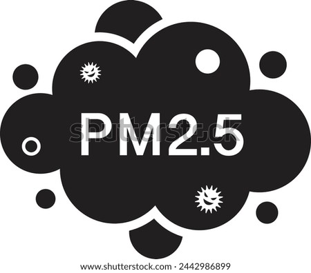 icon PM 2.5 vector illustration for designer.