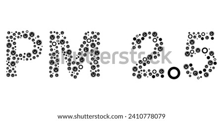 icon pm2.5 vector illustration for designer.