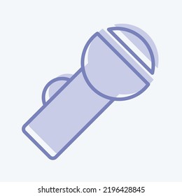 Icono Pocket Torch. adecuado para el símbolo House. estilo de dos tonos. diseño simple editable. vector de plantilla de diseño. ilustración simple