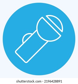 Icon Pocket Torch. suitable for House symbol. blue eyes style. simple design editable. design template vector. simple illustration