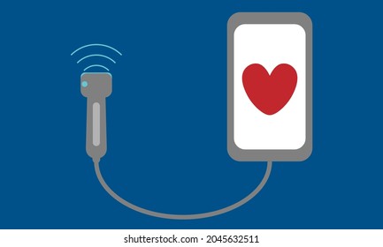 Icon Of Point Of Care In Cardiac Ultrasound For Echo Scan