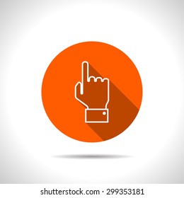 icon of point hand