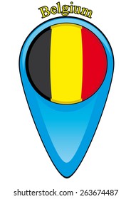 icon pointer to the flag of the country Belgium