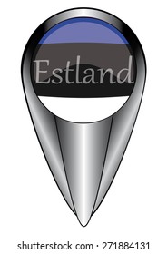 icon pointer to the flag of the country Estonia (in german)