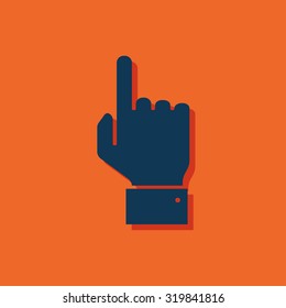 icon of pointing hand