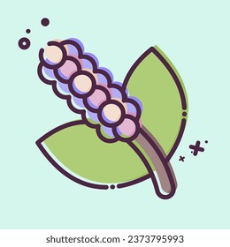 Icon Poisonous. related to Poison symbol. MBE style. simple design editable. simple illustration