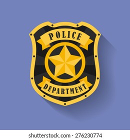 Icon of Police, Sheriff badge