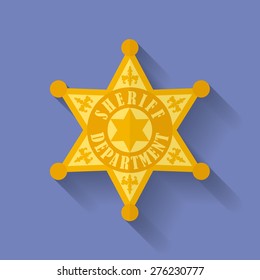 Icon of Police, Sheriff badge