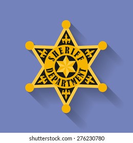 Icon of Police, Sheriff badge