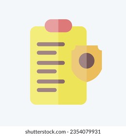Icon Policy. related to Business Analysis symbol. flat style simple design editable. simple illustration