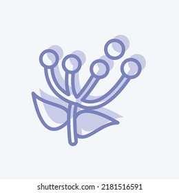 Icon Pollen. suitable for Bee Farm. two tone style. simple design editable. design template vector. simple illustration
