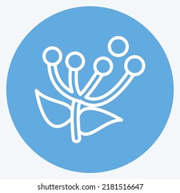 Icono Polen. adecuado para la granja Bee. Estilo Ojos Azules. diseño simple editable. vector de plantilla de diseño. ilustración simple