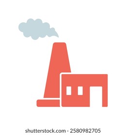 Icon a pollution, isolated against a clean background.
