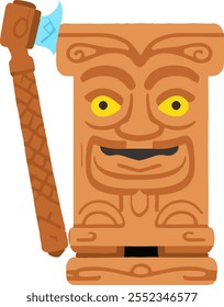 Icon Polynesia Tropics Totem Wood