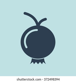 Icon of Pomegranate. EPS-10.
